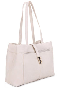 Twist Lock Flap Satchel