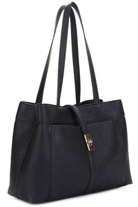 Twist Lock Flap Satchel