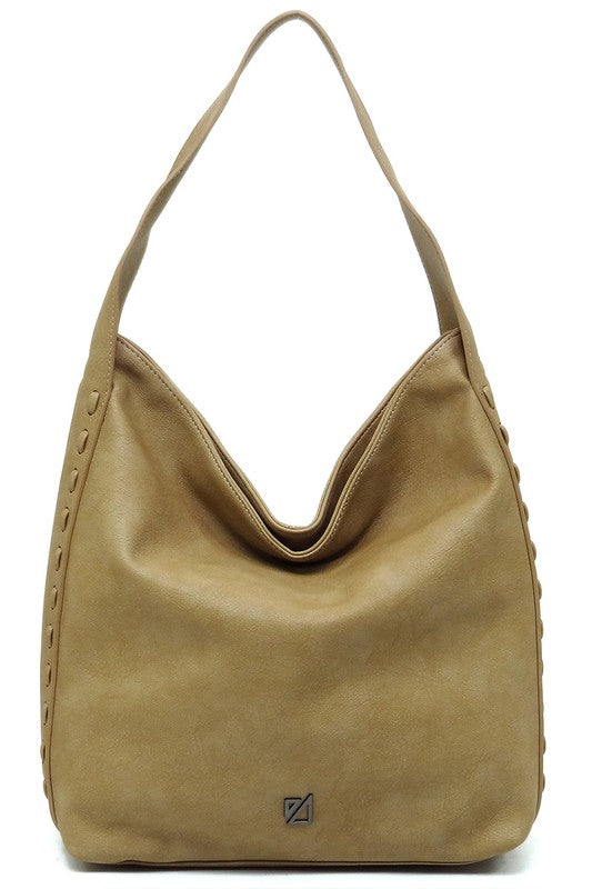 IZA CO Whipstitch Shoulder Bag