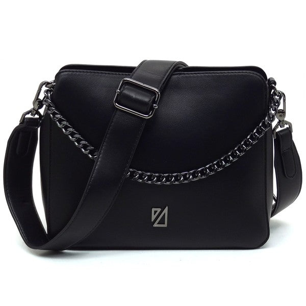 IZA CO Chain Link Crossbody Bag