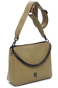 IZA CO Chain Link Crossbody Bag