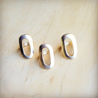 Matte Gold Electroplate Oval Ring 012c