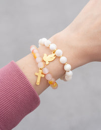 Cross Charm Bracelet - The GlamBox Jewels Boutique
