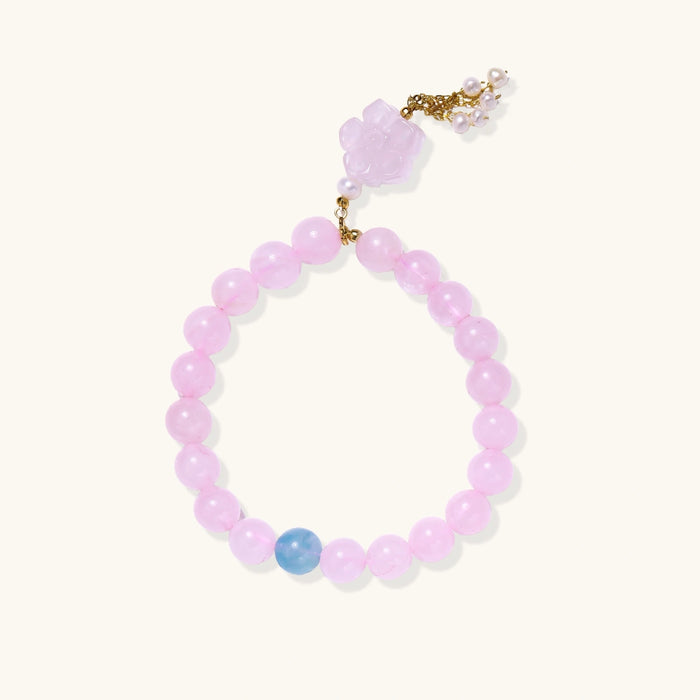 Rose Quartz Dreams Bracelet - The GlamBox Jewels Boutique