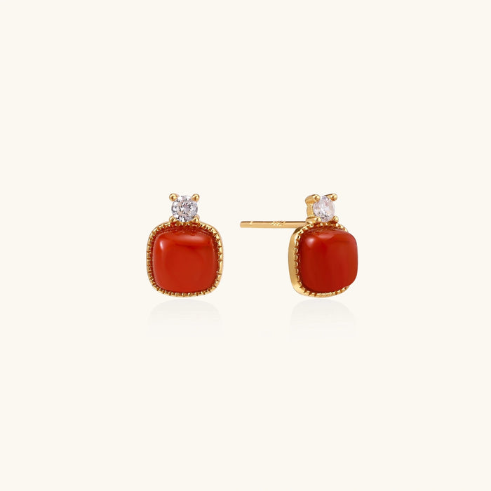 Heritage Agate Studs - The GlamBox Jewels Boutique