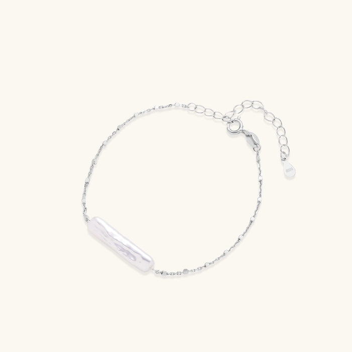Baroque Pearl Chain Bracelet - The GlamBox Jewels Boutique