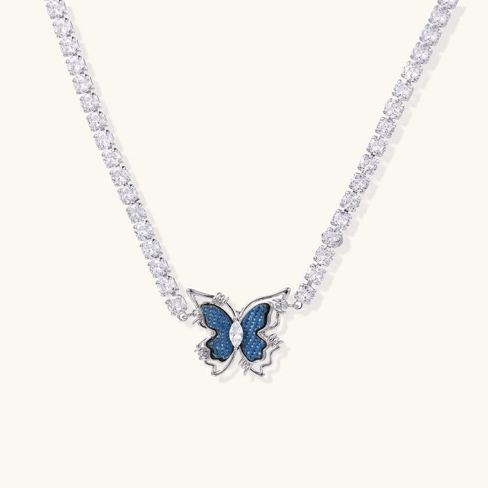 Butterfly Dreams Tennis Necklace - The GlamBox Jewels Boutique