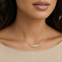 Golden Arc Necklace - The GlamBox Jewels Boutique