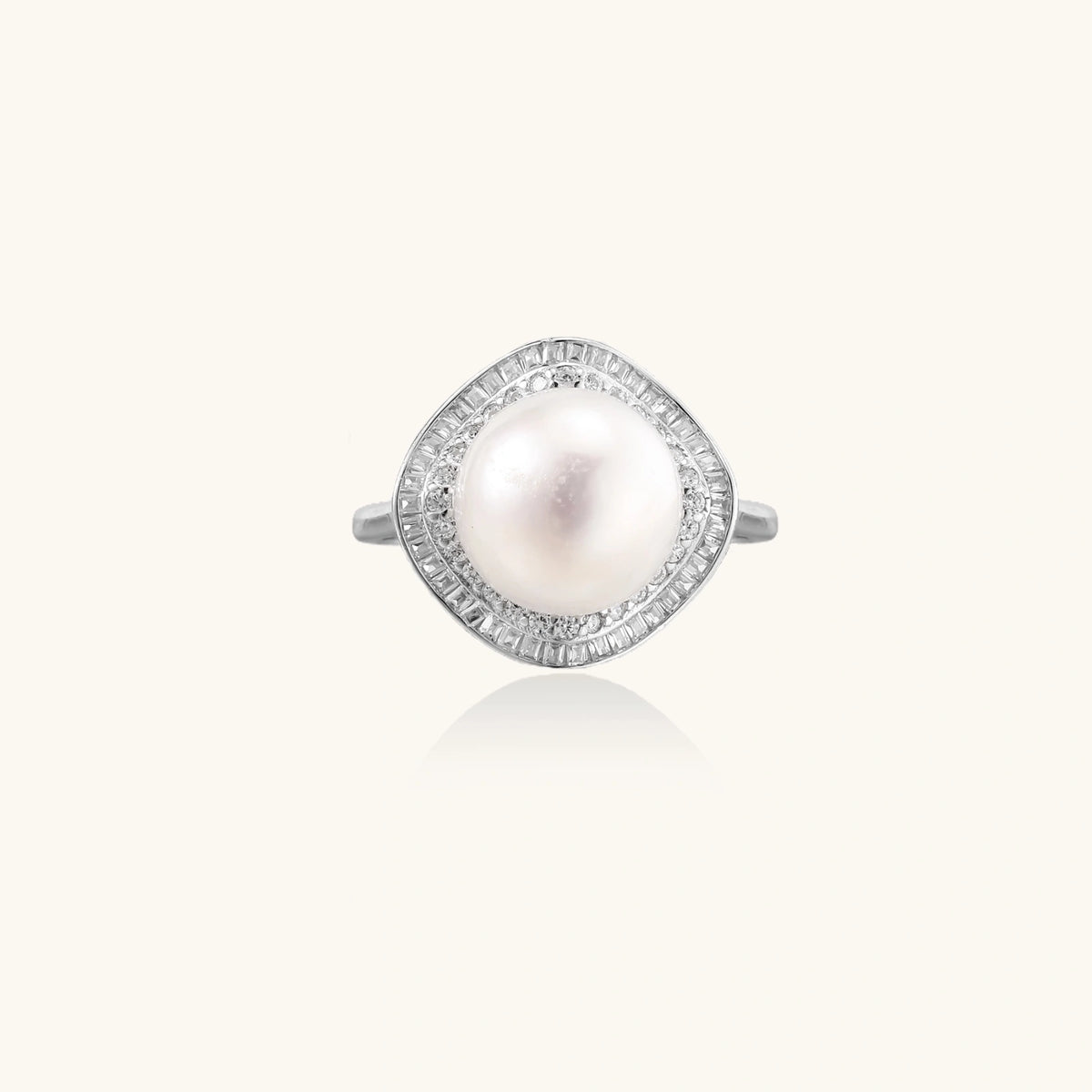 Pearl Halo Dreams Ring - The GlamBox Jewels Boutique
