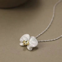 Orchid Pendant Necklace