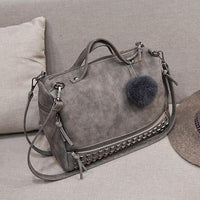 Rustic Charm Leather Shoulder Bag