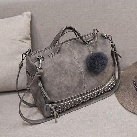 Rustic Charm Leather Shoulder Bag