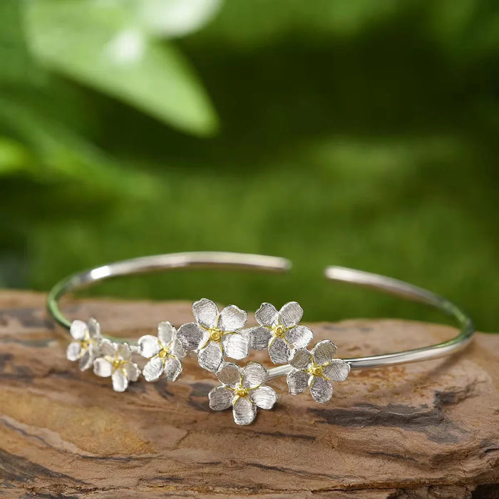Forget me not Cluster Bangle