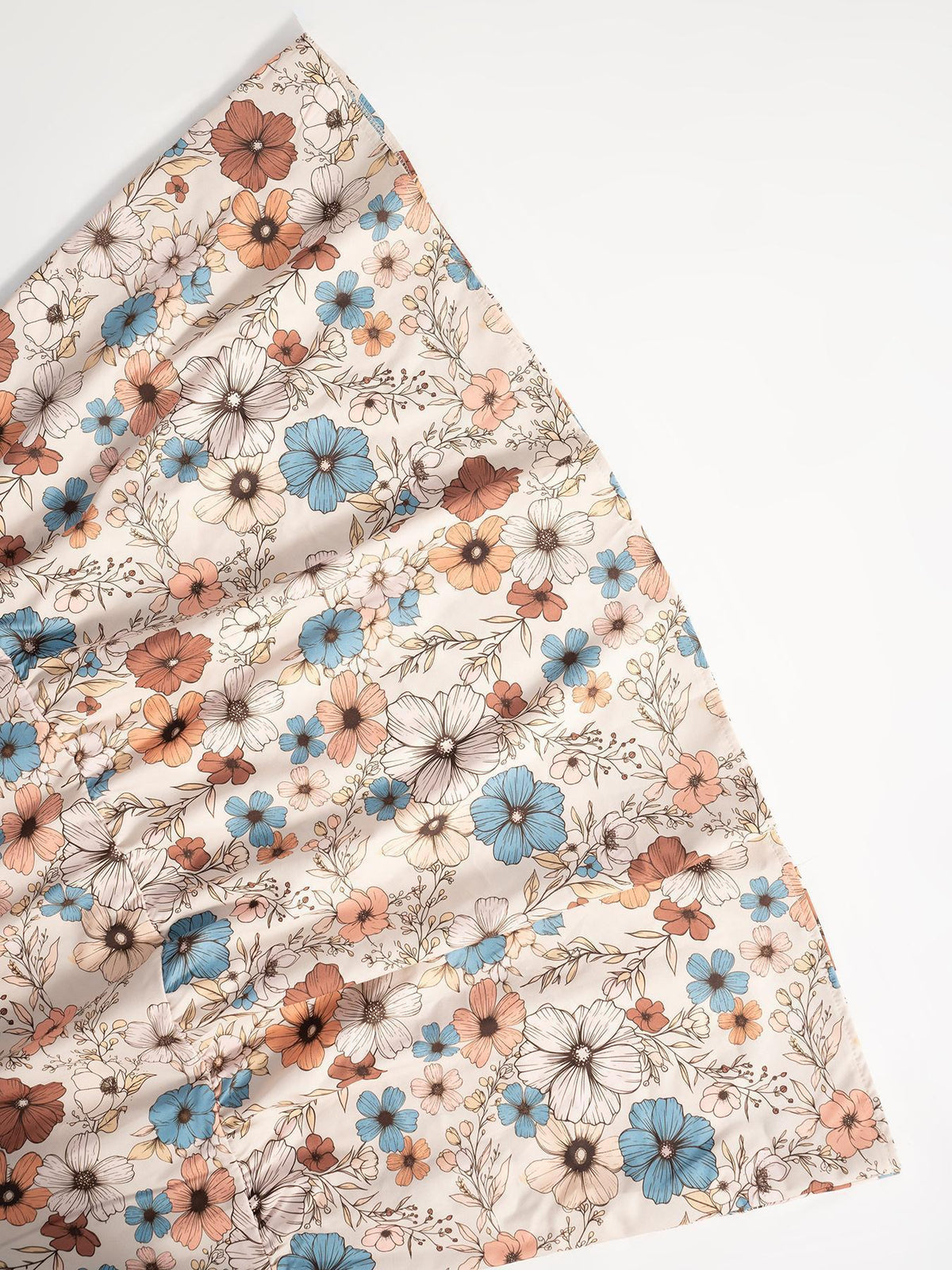 Floral print long sleeve tiered dress by Trendsi featuring a flowy design and vibrant floral pattern.