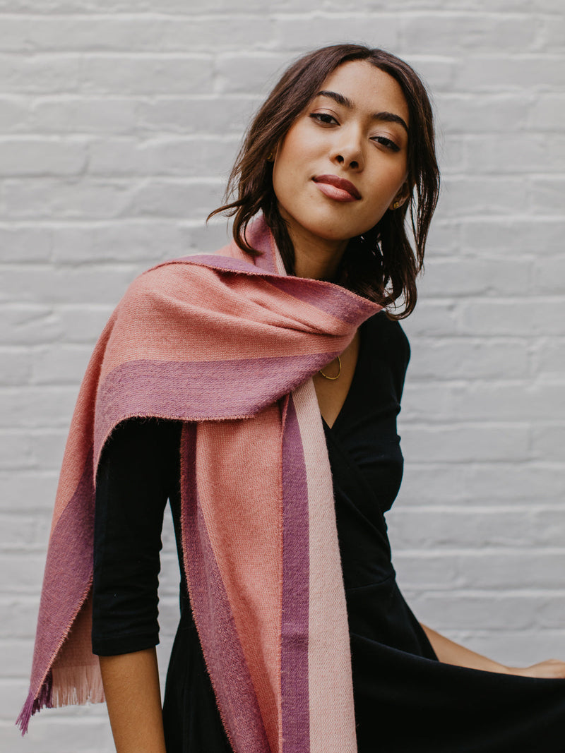 Reversible Alpaca Highland Scarf