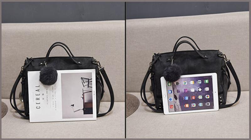 Rustic Charm Leather Shoulder Bag