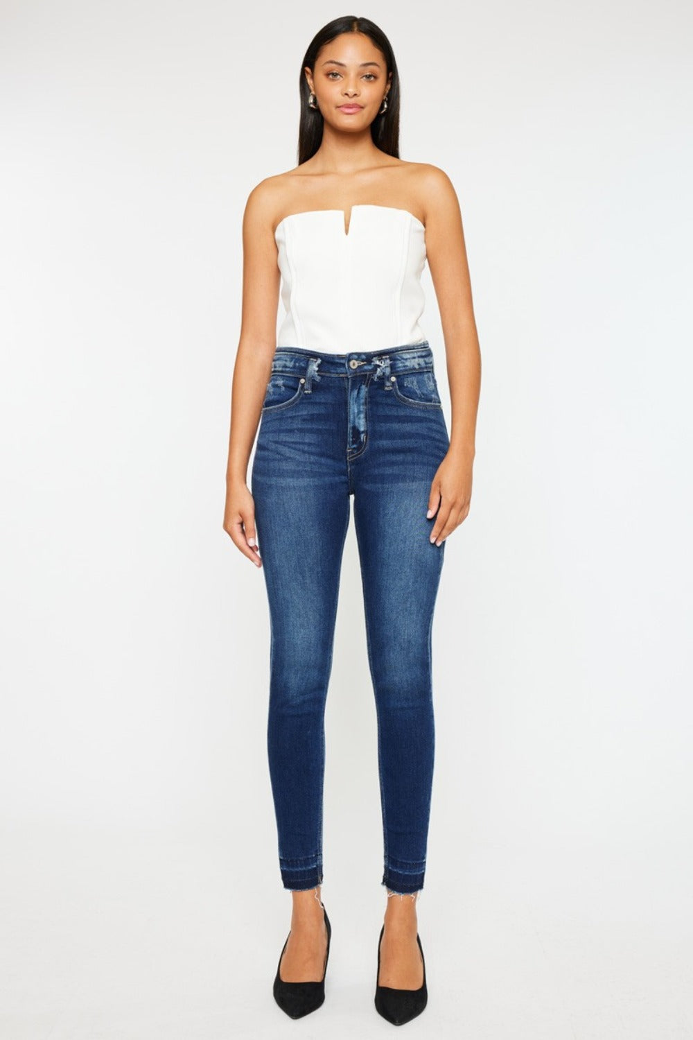 Kancan High Rise Ankle Skinny Jeans