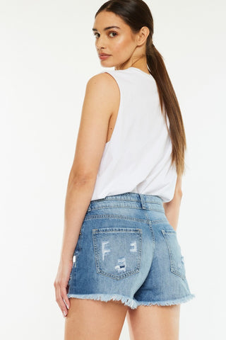 Kancan High Rise Denim Shorts