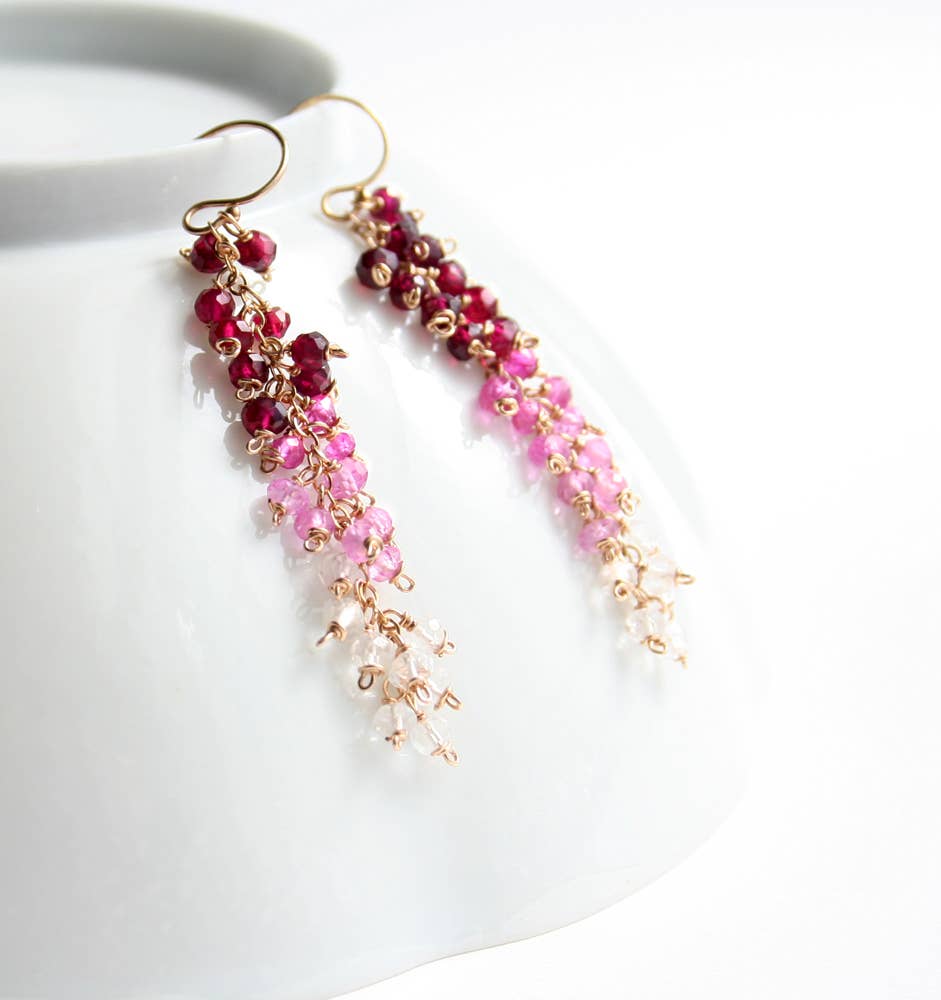 Pink Ombre Earrings