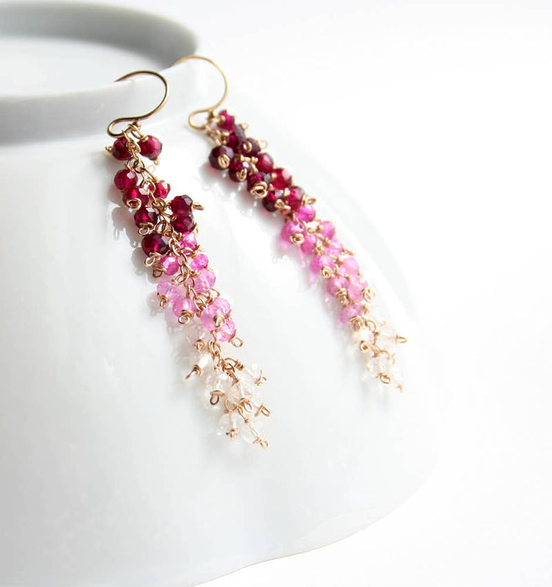 Pink Ombre Earrings
