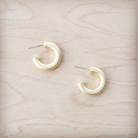 **Matte Gold Hoop Earring 200h