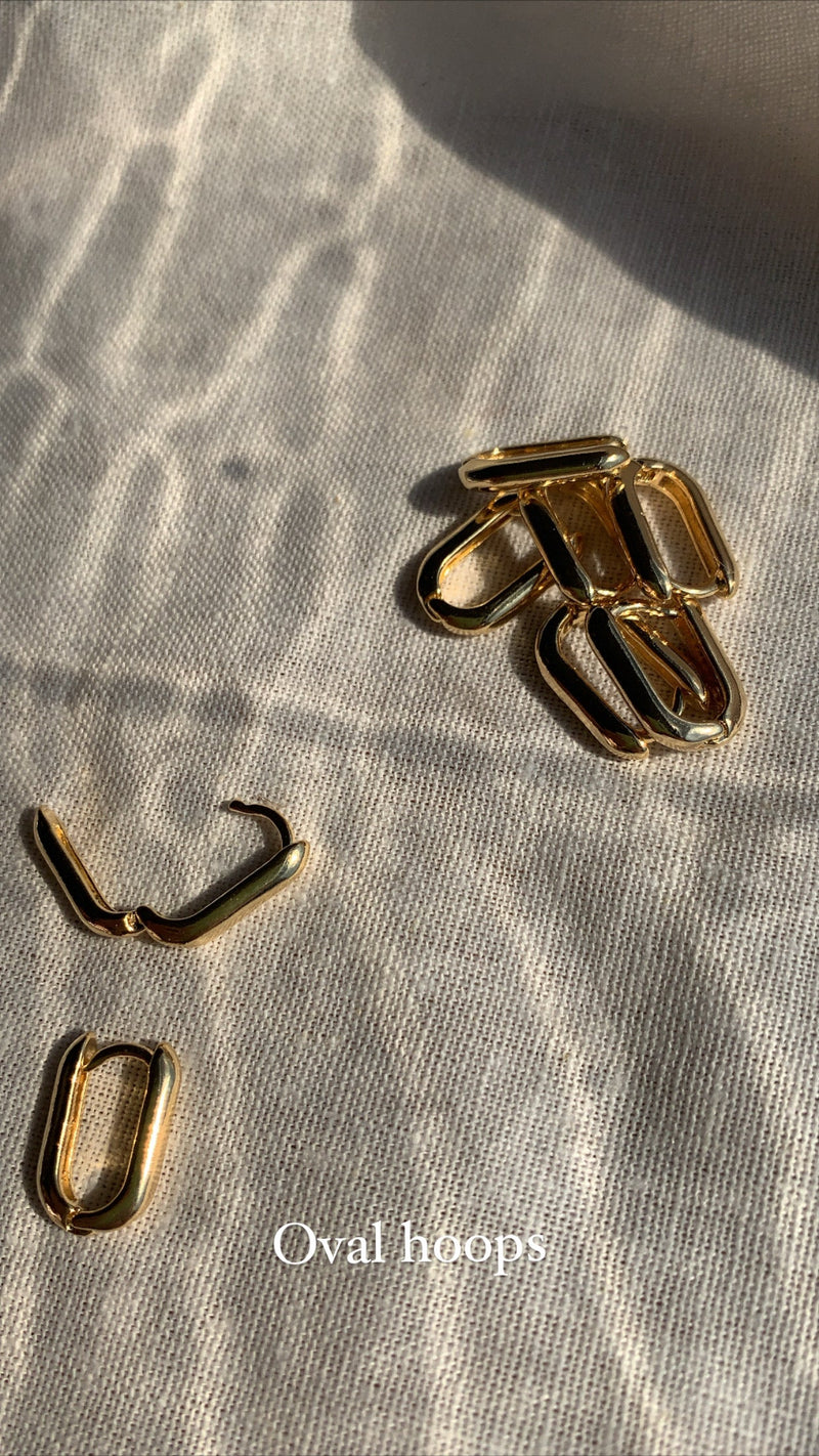 Juego de aros ovalados