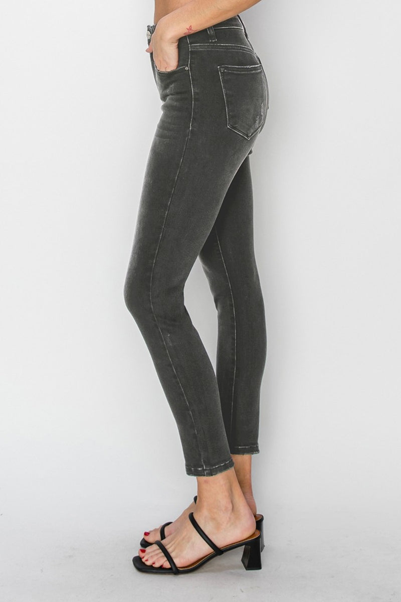 RISEN High Rise Ankle Skinny Jeans