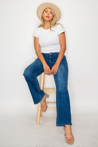 Cat's Whiskers High Rise Straight Jeans