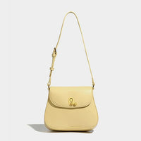 Luxury Retro Saddle Bag | Genuine Leather Brown Handbag