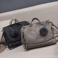 Rustic Charm Leather Shoulder Bag