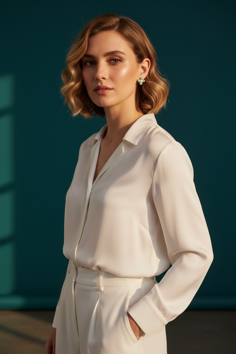 Pendientes de cruz con gloria de perla turquesa