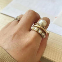 Three-Layered Open Ring