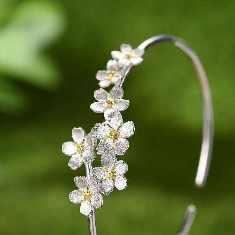 Forget me not Cluster Bangle