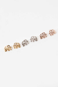 Elephant Earrings 18K Rose Gold plated & 24K Gold plated