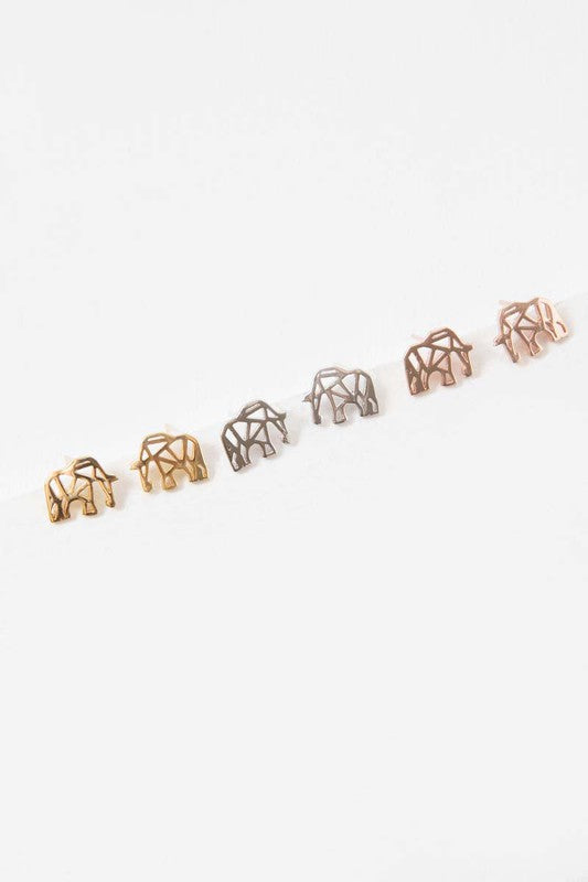 Elephant Earrings 18K Rose Gold plated & 24K Gold plated