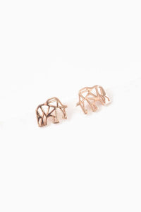 Elephant Earrings 18K Rose Gold plated & 24K Gold plated