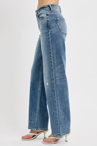 Distressed Wide Leg Jeans