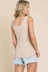 Culture Code Ribbed Scoop Neck Tank