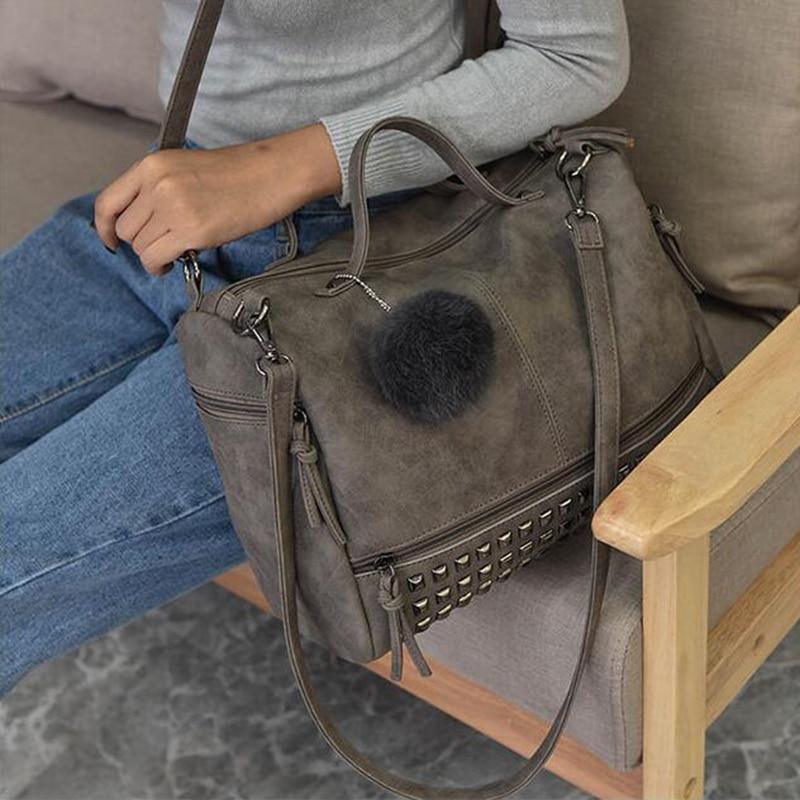 Rustic Charm Leather Shoulder Bag
