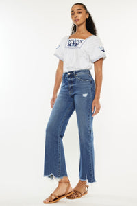 Kancan High Rise Slim Wide Leg Jeans