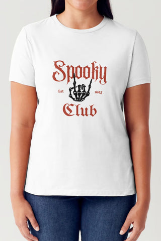 Simply Love Spooky Club Short Sleeve Tubular T-Shirt