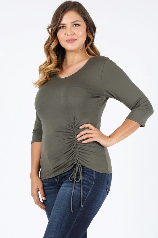 Plus Size waist tie top