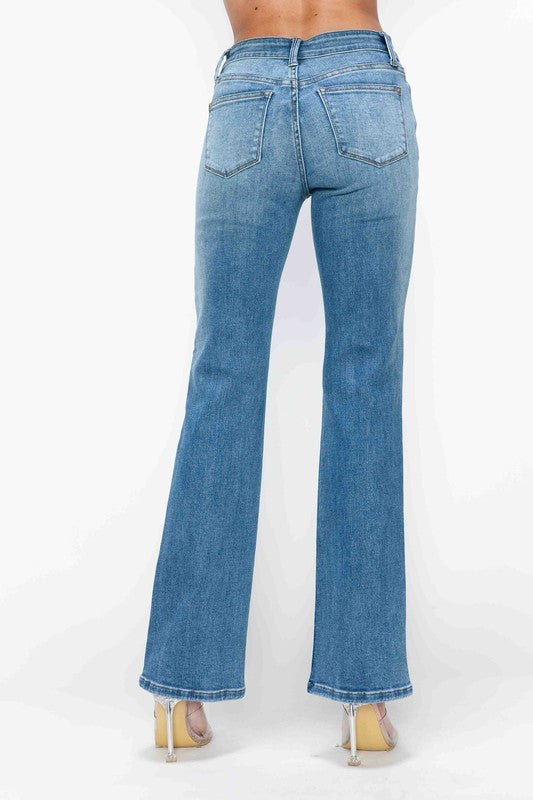 Cat's Whiskers Mid Rise Bootcut Jeans