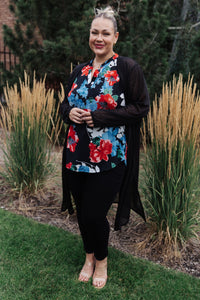 Pink sleeveless blouse by Ave Shops, "A Rose By Any Other Name" top with ruffled neckline and lightweight fabric.