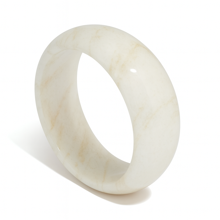 Ivory Acrylic Bangle