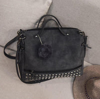 Rustic Charm Leather Shoulder Bag