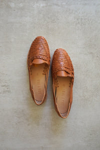 CAMEL LEATHER HUARACHE