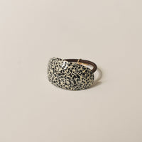 Curved Oval Resin Ponytail Hair Tie | Leopard Print