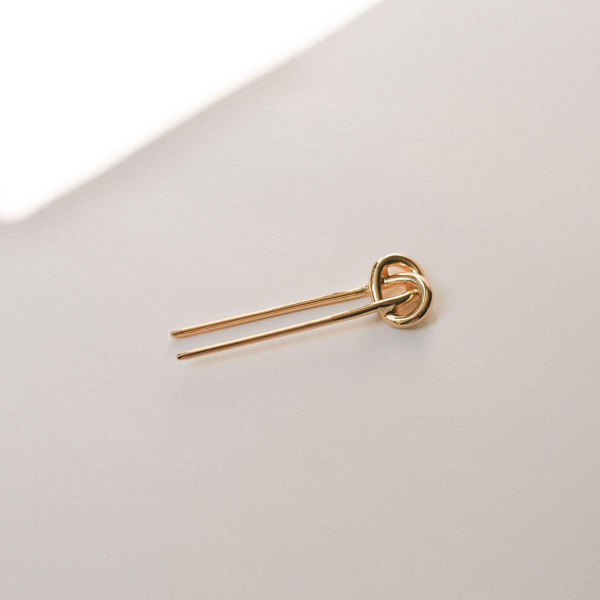 Knot-shaped Hair Stick | Gold