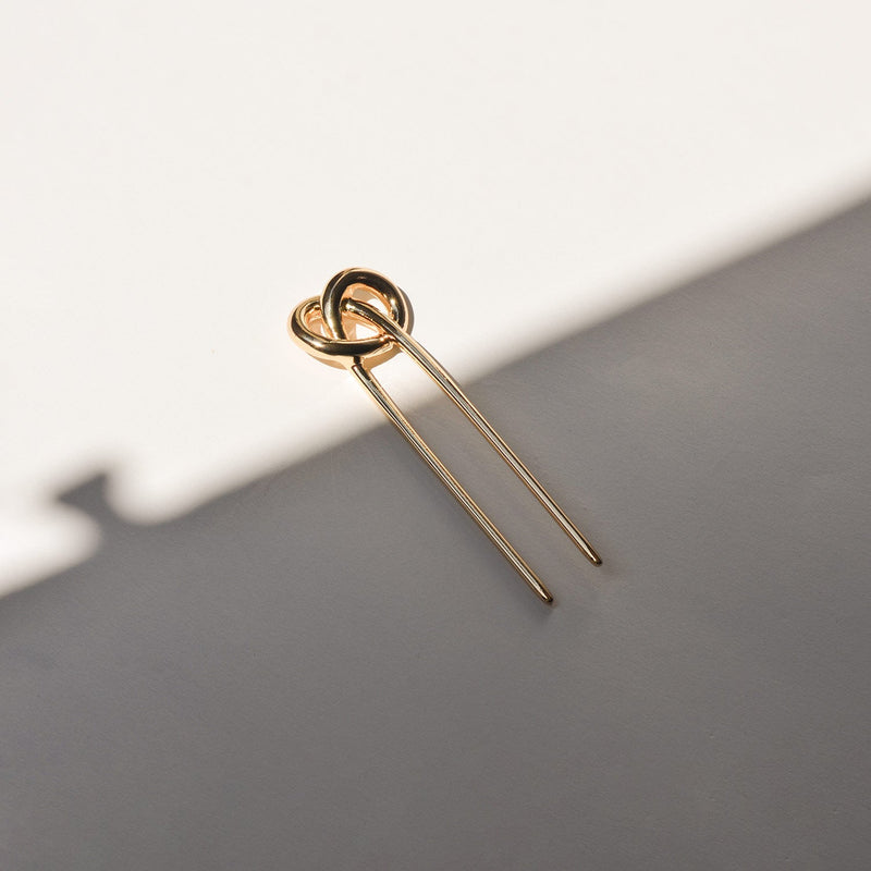 Knot-shaped Hair Stick | Gold